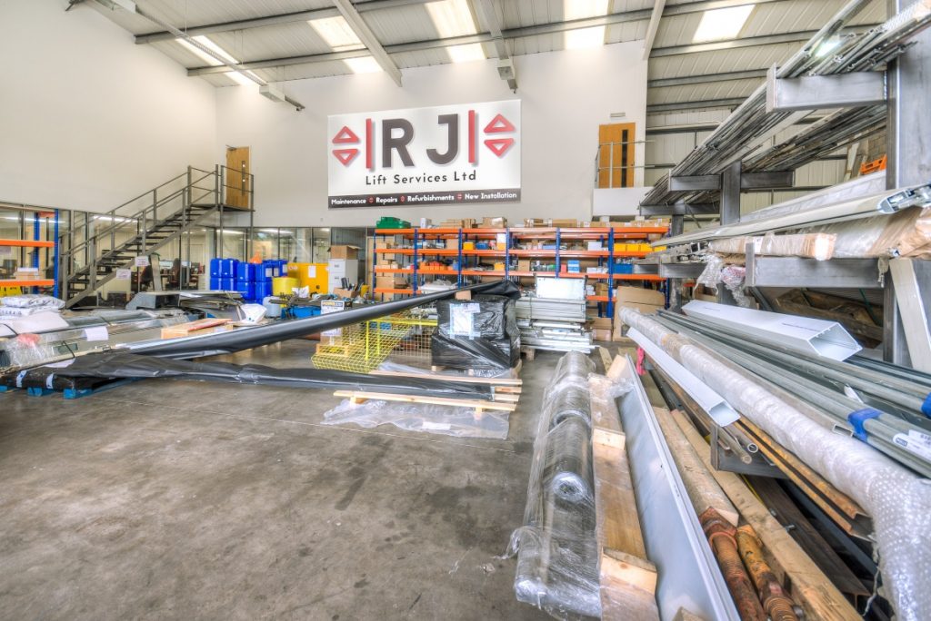 rj_lift warehouse with lift equipment