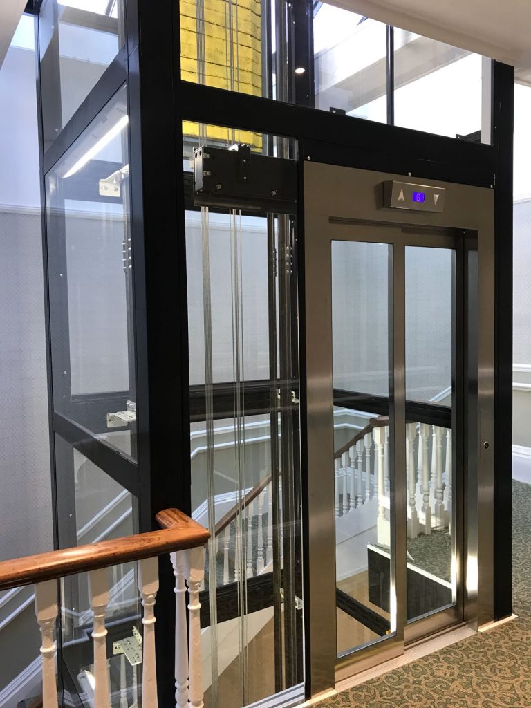 rj lift glass with closed doors