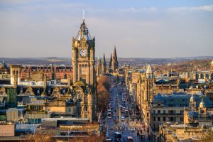 City view Edinburgh Scotland